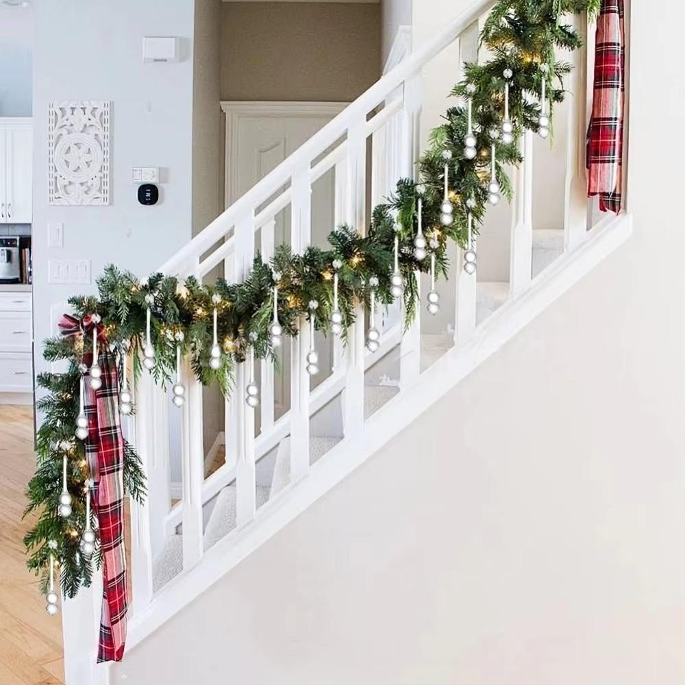 10 قطع زينة تعليق على شكل دمعة عيد الميلاد زينة عيد الميلاد على شكل قطرة مطر شفافة إكسسوارات ستائر