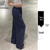 Women's Summer White Wide-Leg High-Waisted Linen-Style Loose Pants