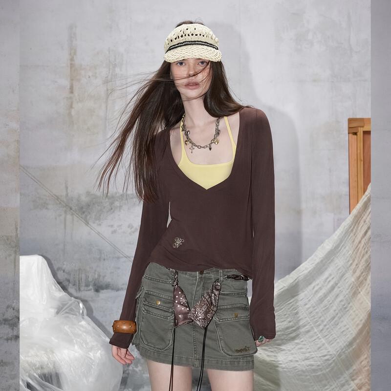 unifree Spring 2026 Plus Size Korean Style Color Block Loose Knit Set