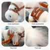 Flauschiges Pony Schlüsselanhänger Spielzeug Glücksgeld Pferd Plüsch Anhänger für Rucksack Jahr des Pferdes Maskottchen Puppe Kindergeschenk