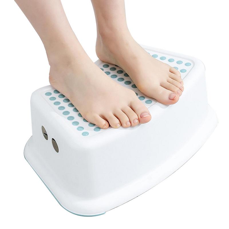 Squatting Toilet Stools Non-slip Bathroom Potty Step Stool Ergonomic and Stable Squatting Stools Heavy Duty Potty Stool for Kids colore grigio