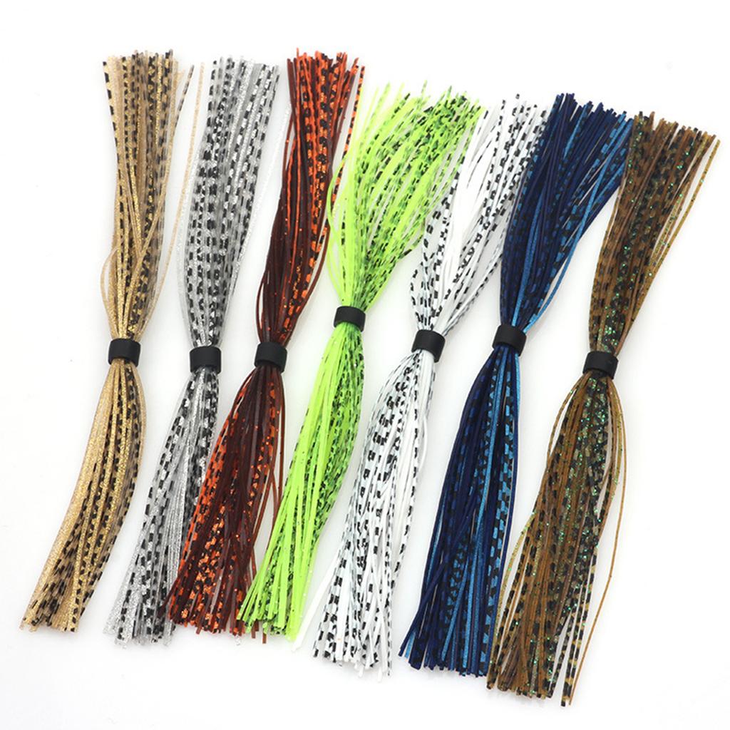 Fishing Accessories 44 Strands/Bundle Squid Silk Skirt Silicone Jig Skirts Tying Component Spinnerbaits Jig Squid Skirt
