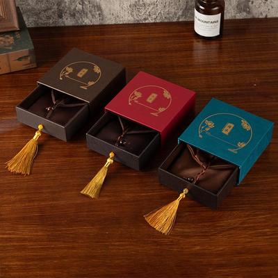 Chinese Jewelry Packaging Luxurious Bracelet Necklace Box Tassel Jewelry Box Protective Vintage Jewelry Storage For Dressing