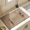 Solid Color Minimalism Kitchen Rugs Dish Drying Mat Absorbent Drain Pad Kitchen Carpet Coffee Dish Drainer Draining Mat Tablemat