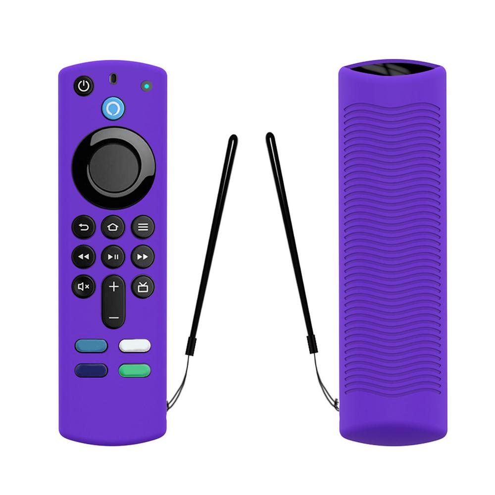 Silicone Case Protective Cover For Alexa Voice Remote (3rd Gen) Remote Control Anti-drop Dustproof Case Shell