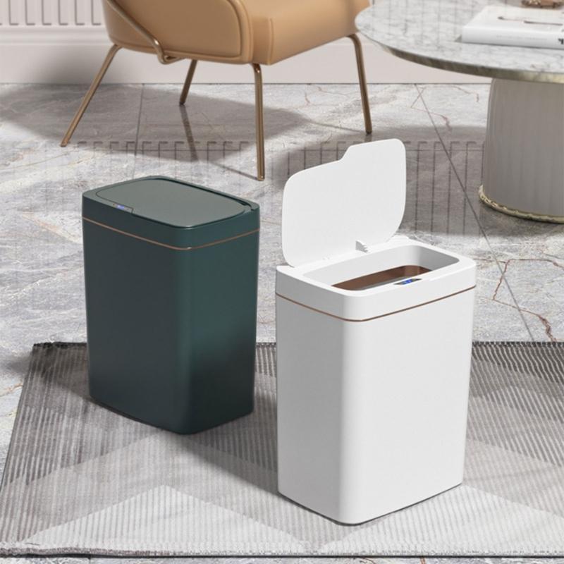 Automatic Kitchen Trash Can 15/18L, Motion Activated Lid Touchless Trash Can for Easy Waste Management in Home or Office