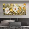 Canvas Painting Abstract Canvas Art Print Elegant Cream Flora Perfect for Living Room Decor, Wall Art Sofa Background