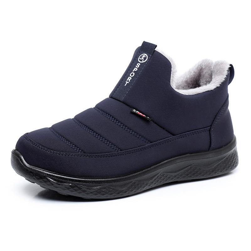 Herren Damen Warme Fellwolle Gefütterte Leichte Rutschfeste Lässige Kurze Stiefeletten Winter Outdoor Schneestiefel