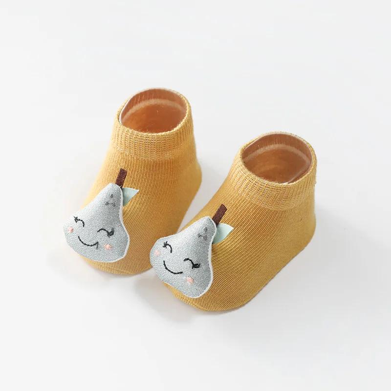 1 Pair Cute Baby Sock for Boy Girl Cute Cartoon Animal Short Anti-slip Floor Sock for Toddler Summer Autumn Thin Cotton Sock