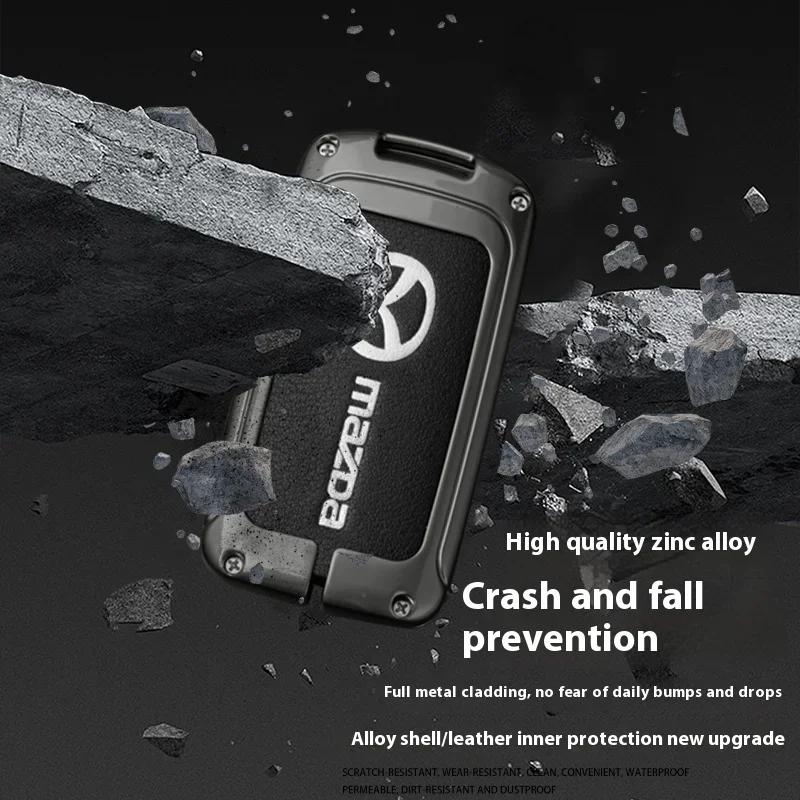 2025 Hot For Mazda Axela Atenza 3 2 6 CX3 CX5 CX30 CX8 CX9 MX5 RX7 RX8 SKYACTIV Zinc Alloy Car Key Holder Remote Protector Car K