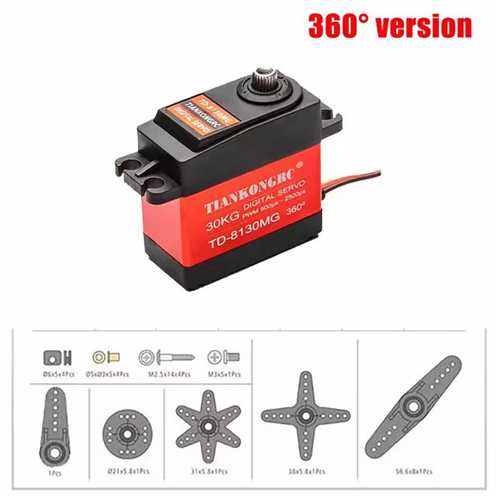 1X Waterproof servo 20KG 25KG 30KG 35KG Large torque metal gear digital servo baja servo for 1/8 1/10 Scale RC Cars