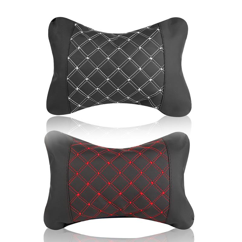 Automotive Interior Products Car Headrests Neck Pillows Soft Pillows for Interior Use Car Pillows Car Red Wine Headrests 20*18CM