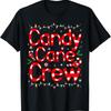 Candy Cane Crew Christmas Love Funny Family Pajama T Shirt Sweat