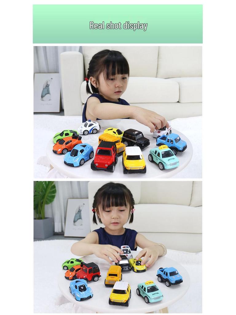 Mini Alloy Pull-Back Off-Road Car Set - Classic Toy Models for Kids
