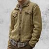 Men Sweater Multi-Button Long Sleeve Breathable Solid Color Men Knitted Cardigan for Home