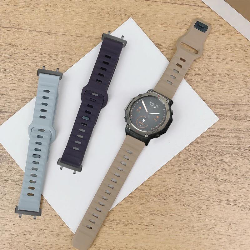 Silicone Strap For Huami Amazfit T-Rex 3/2 Bracelet Loop Wristband For Amazfit T-Rex/pro Correa Belt Replaceable Sport Band