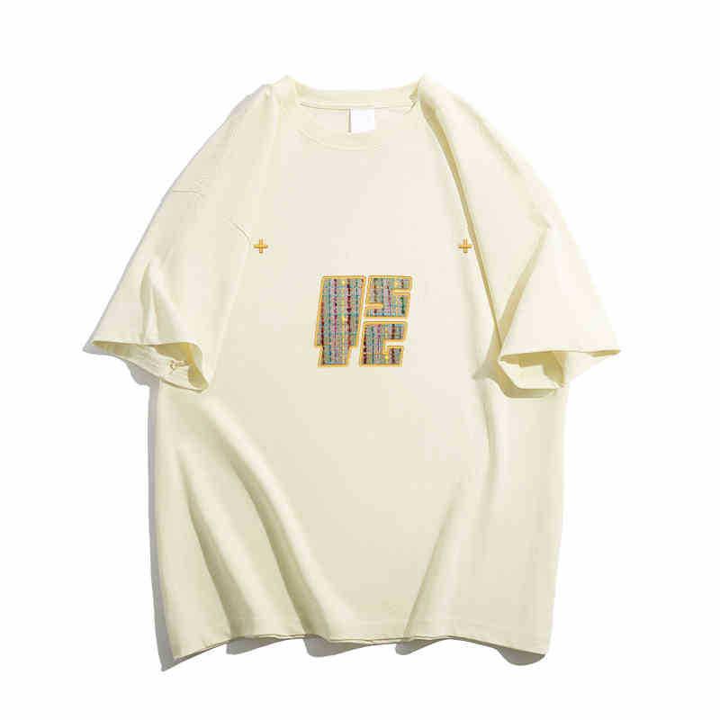 Plus Size Navy Blue Retro Cotton T-Shirt for Women - Summer Half-Sleeve Trendy Top