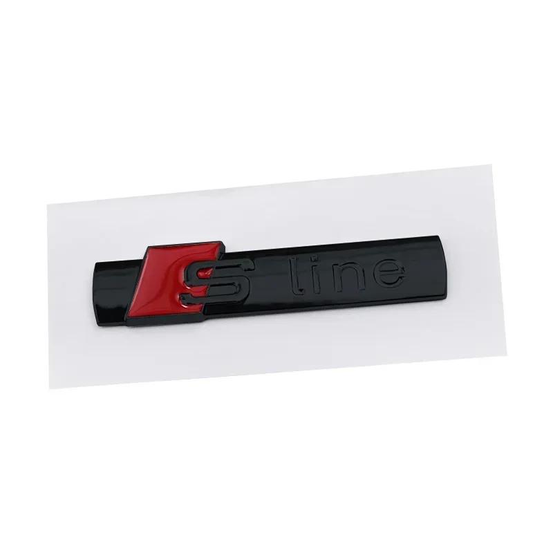 ABS Car Side Sticker Trunk Logo for a2 Sline S Line A4 A5 A6 A8 S3 S4 S5 S6 S7 S8 SQ5 SQ7 A3 Q5 Q7 Q8 RS3 RS4 RS5 Badge Emblem