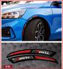 Pair Carbon Fiber Sports Style Car Wheel Eyebrow Arch Lip Fender Protector Strip