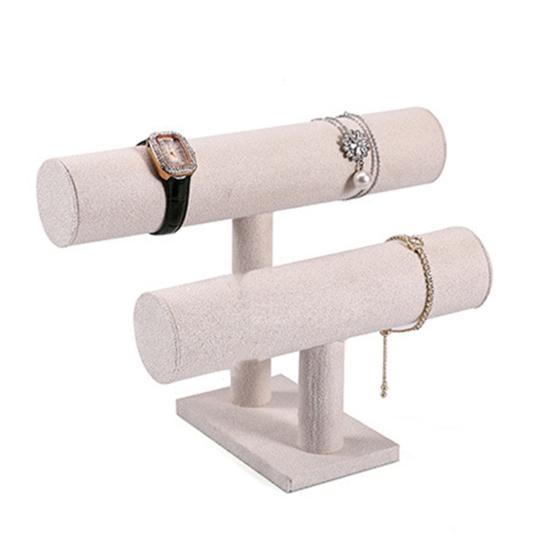 Doppelstöckiger Armbandständer, horizontaler Uhrenständer für den Schreibtisch, für die Kommode im Schlafzimmer