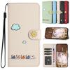Leather Cat Phone Wallet Case For Samsung Galaxy A16 A05s A15 A25 A35 A55 A14 A24 A34 A54 A13 A23 A53 A12 A52 5G Card Flip Cover