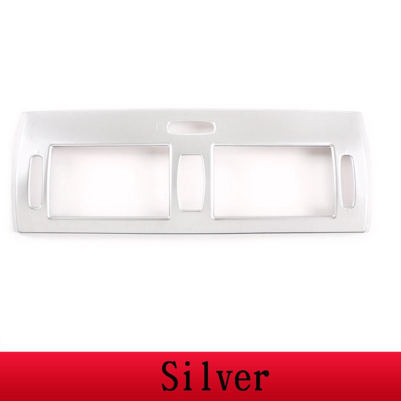 For BMW X3 E83 2006-2010 ABS Silver Car Center Console Central Air-conditioning Air Outlet Frame Trim Stickers Car