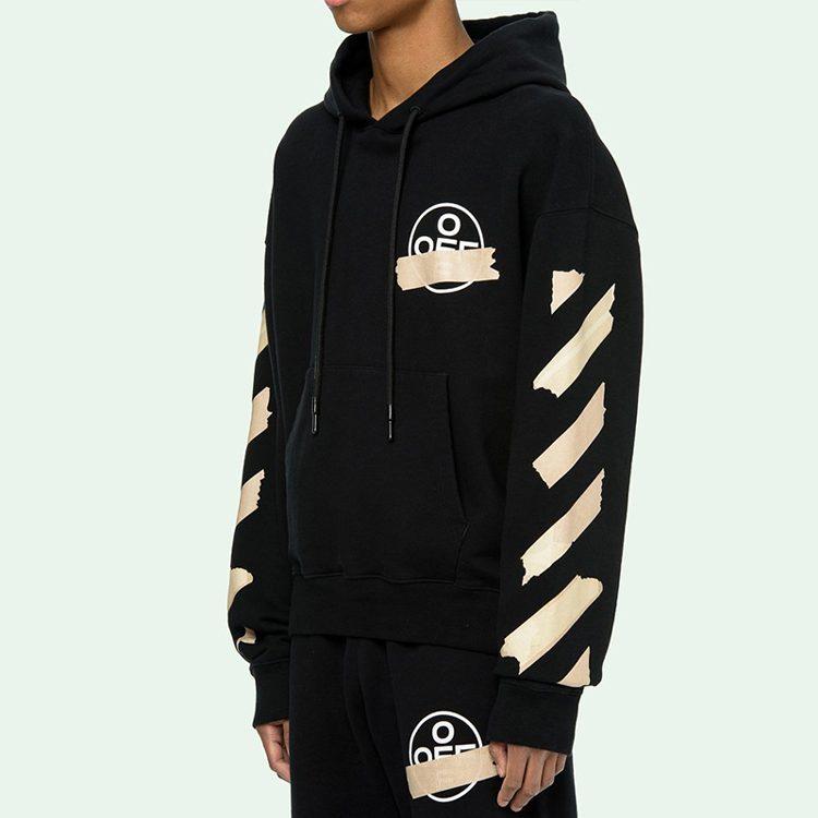 OFF WHITE Tape Diag Arrows Hoodie OMBB037R20E300021048