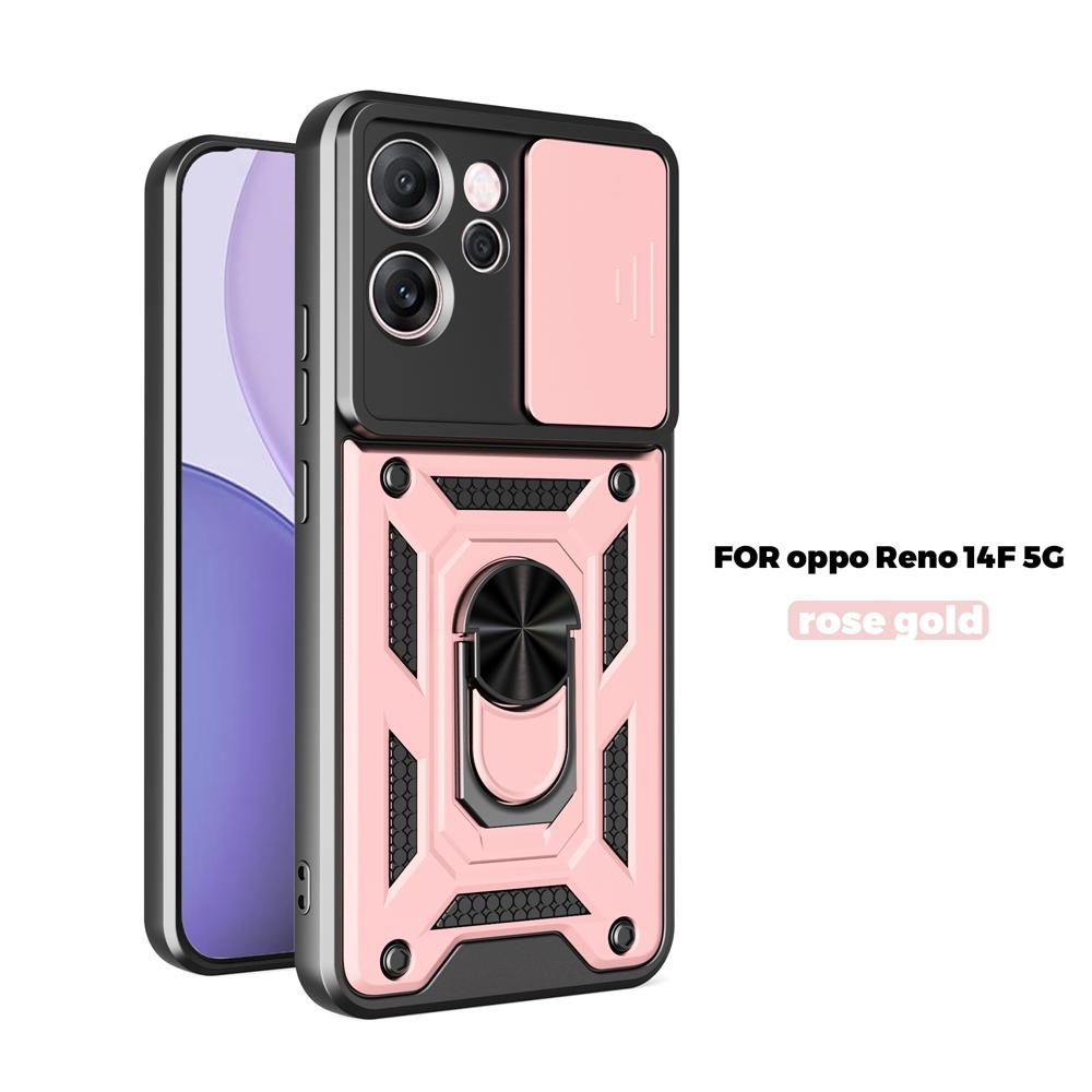Für Reno 14F 5G Hülle Stoßfest Panzerung Magnetischer Halter Ring Handyhülle Für Reno 14F 14 F Reno14F Kameraschutz Fundas