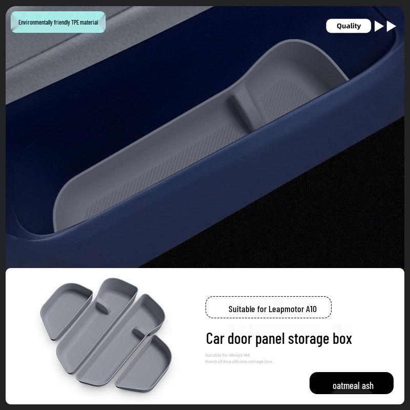 Scatola portaoggetti per portiera auto Leapmotor A10 - Decorazione interna e tappetino per alloggiamento portiera