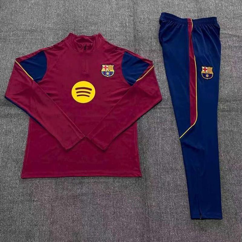 2627 Barcelona Tréninková mikina se zipem po celé délce Tepláková souprava Dlouhý rukáv Sportovní oblečení Dospělí Děti Rozcvička Zima