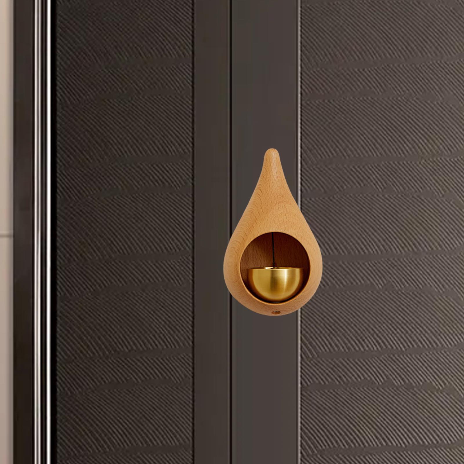 

Shopkeepers Bell Welcome Wind Chime Rustic Compact Wooden Door Bell Chime For Restaurants Backyards Office Fridges