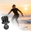 Motorcycle Camera Mount Adapter for Navigation Use, Ball-Base Action Camera Mount with Small-Profile Form for Travel