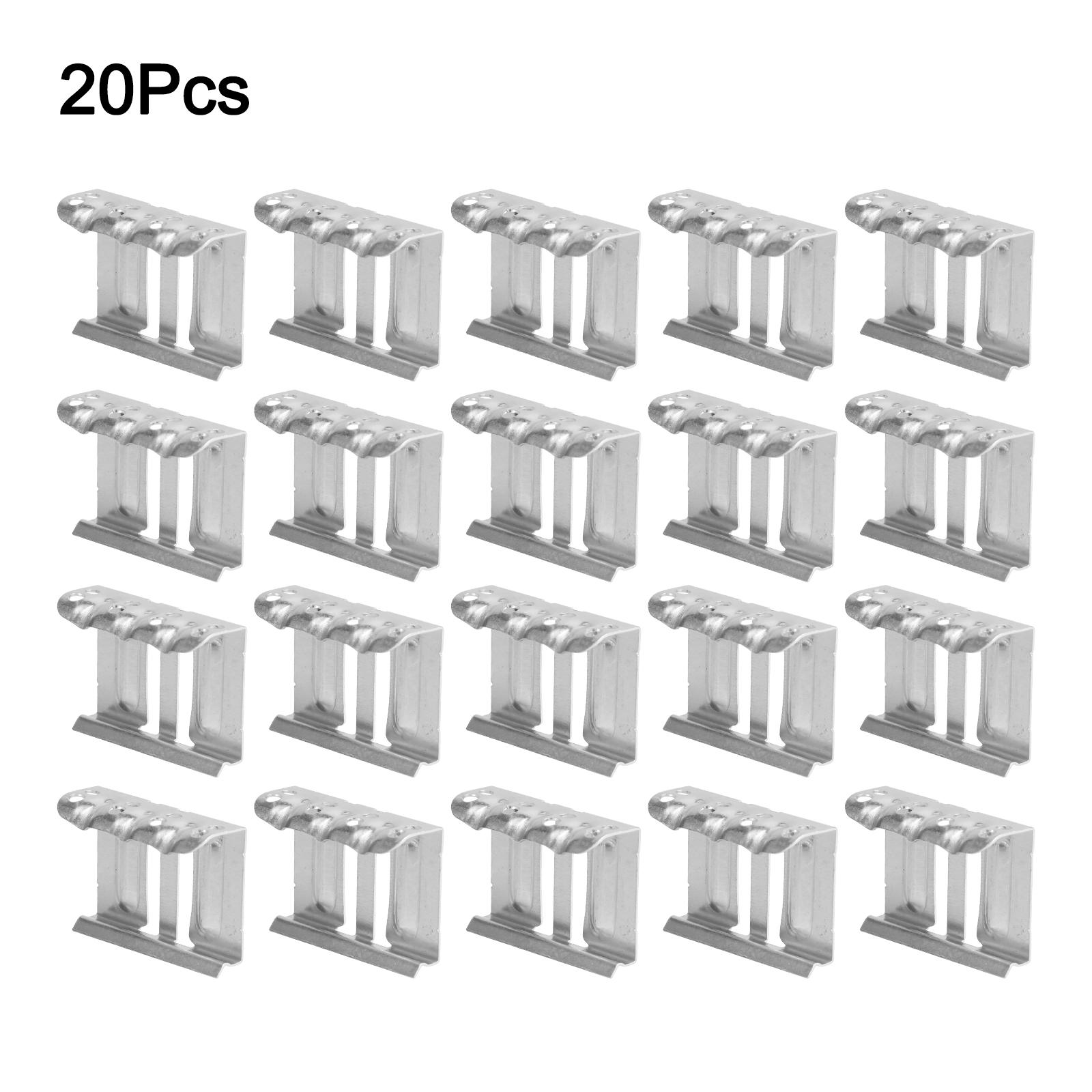 

20Pcs Aluminum Alloy Water Guide Clip 30/33/35/40mm Solar Photovoltaic Module Mud Drainage Buckle Water Guide Clamp