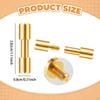 10 Pieces Brass Bracket Bolt Fasteners Screws Rustproof DIY Hardware Tool,Lock Rivets Making