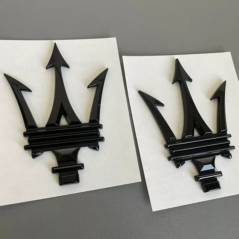 Car Sticker For Tesla Model3 Y S XMaserati Granturismo Quattroporte GTS Ghibli Levante GT Logo Car Emblem Badge Styling Stickers