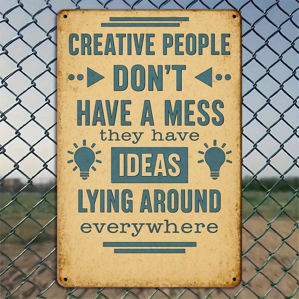 

Vibrant Creatives inspirational metal sign, 8x12 inch. чистый