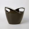 Huaqianguhh Double Layer Ice Bucket, Long-Lasting Cold Preservation, with Handles Drink for Beverage Cocktail Bar Parties