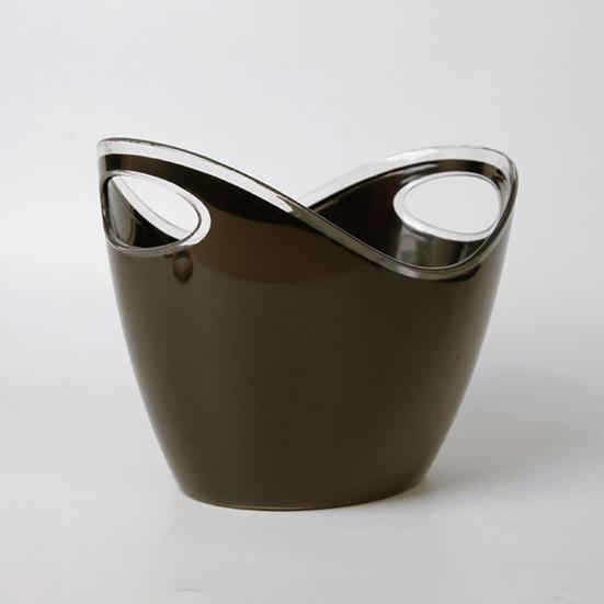 Huaqianguhh Double Layer Ice Bucket, Long-Lasting Cold Preservation, with Handles Drink for Beverage Cocktail Bar Parties
