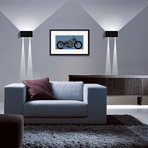 KAWELL Lighting 12W Bracket Light, Wall-Mounted Entryway Light, Spotlight, Adjustable Height and Beam Angle, Aluminum, Waterproof, IP65, Outdoor/Indoo