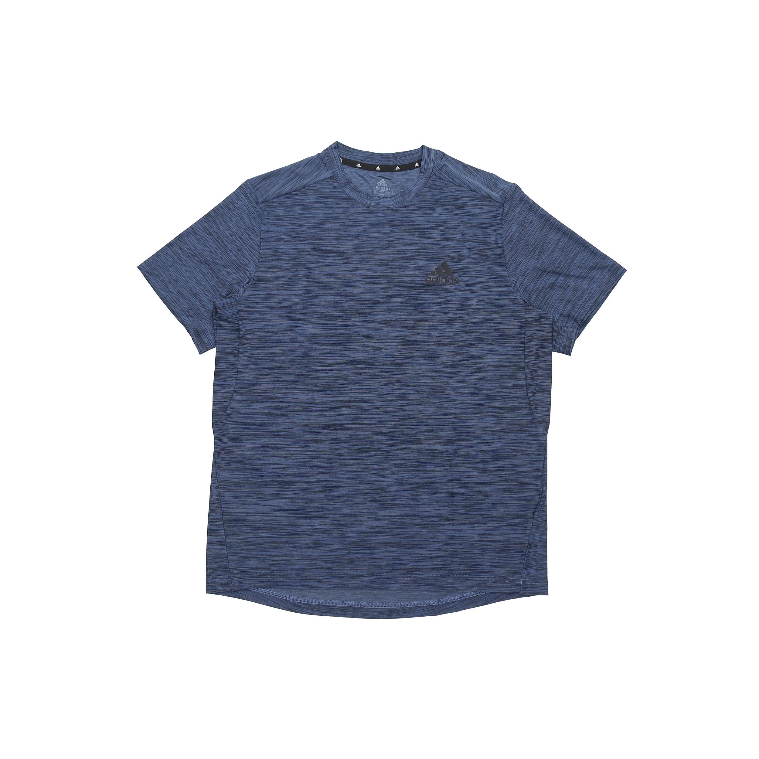 adidas M Ht El Tee Casual Sports Breathable Quick Dry Short Sleeve Navy Blue Men s GM2133 S