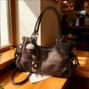 Urban Minimalist Pu Handbag For Daily Use With Zipper Closure And Inner Pouch