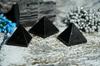 REBUY Black Tourmaline Pyramids Stone 25-35 Mm