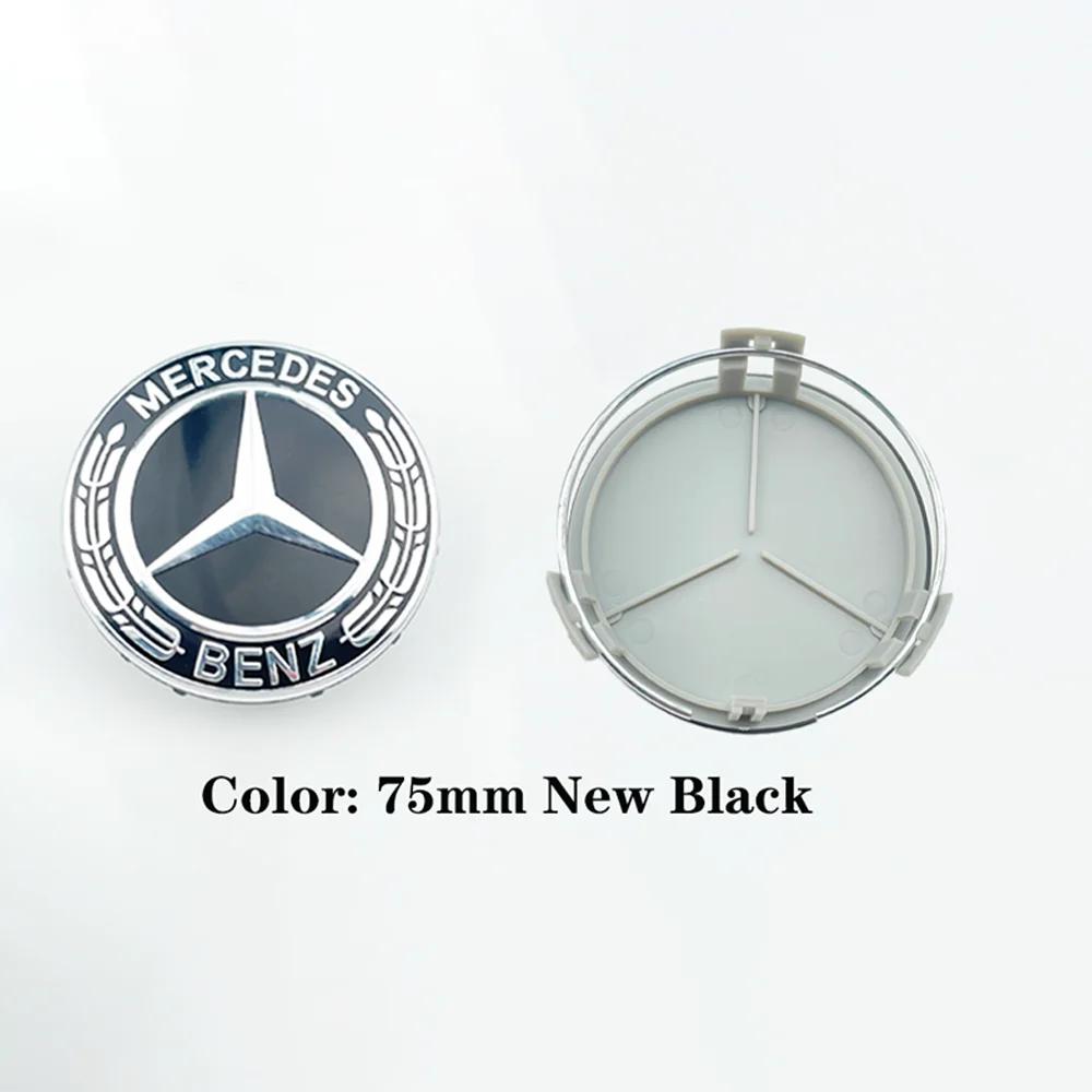 

Car Sticker 4Pcs 75mm Car Wheel Center Logo Hub Cap For Mercedes Benz C207 C218 A207 C117 CLA CLS E Class W212 S212 X166 W176 W2