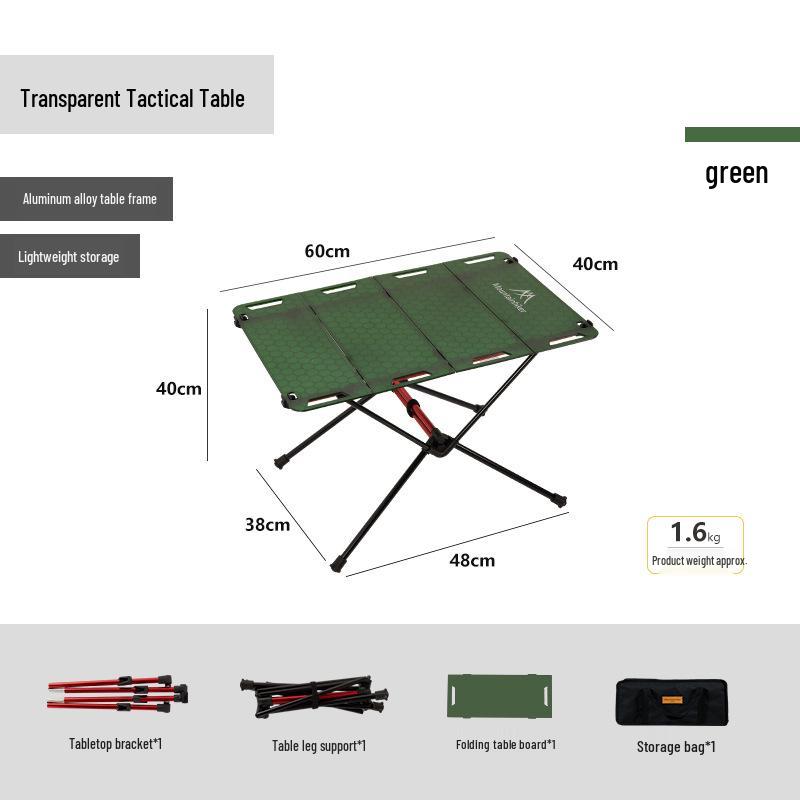 Portable Tactical Folding Aluminum Camping Table