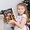 Christmas Tree Decorations with Santa Hats Cute Monkey Countdown Calendar Multi-Purpose Hanging Monkey Ornaments for Home Decor