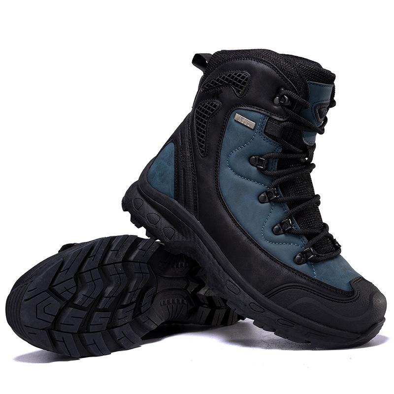 2025 spring high-top large-size outdoor field training, battlefield training, hiking boots, outdoor hiking shoes, retro trendy men