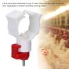 20Pcs Plastic Chicken Nipple Feeder Red & White Chicken Nipple Drinker  Poultry Rearing
