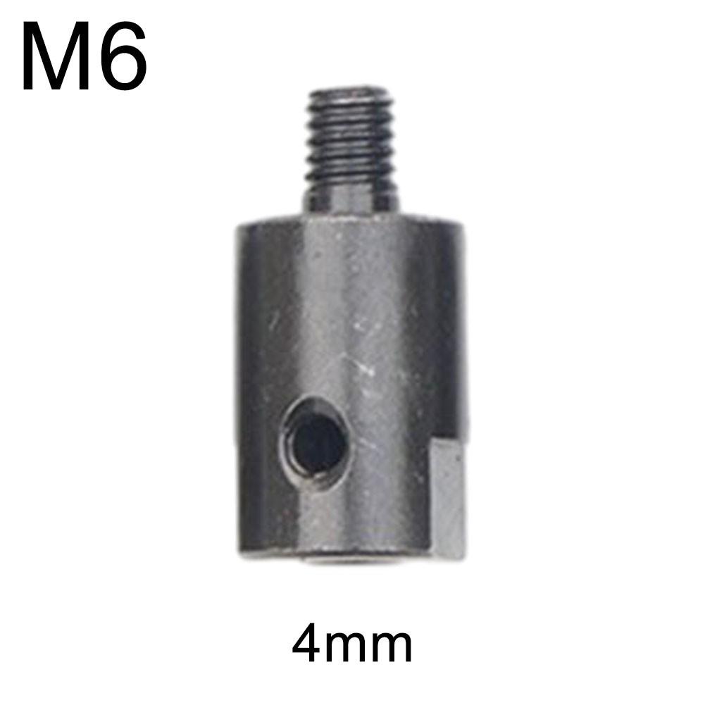 Adjustable M6 6mm Axle Motor Shaft Coupler Sleeve Saw Blade Coupling Adapter