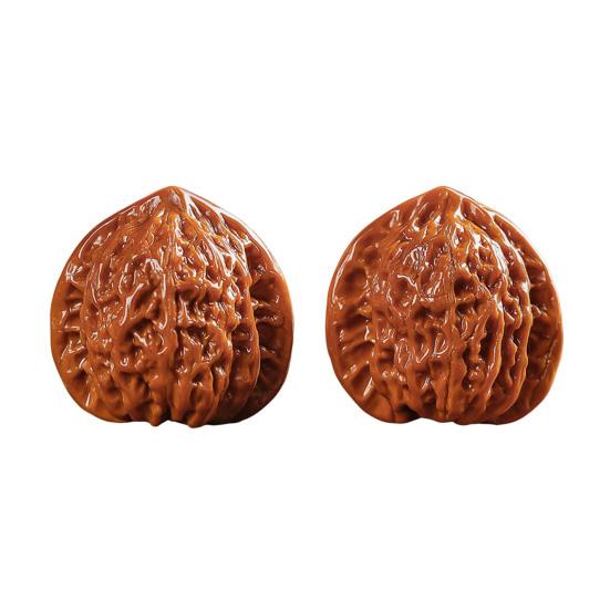 2Pcs Walnuts Relax Hand Massage Balls for Stress Relief And Blood Circulation Support Wood Fidget Tool Enhances Focus Joint Health Sleep Aid Gift