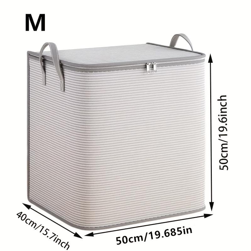 

1 шт. Тканевая сумка для хранения - Органайзер для одежды с ручками, для организации дома, переезда, путешествий и хранения в шкафу, Органайзер для хранения одежды M